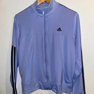 Adidas lavender zipper up jacket